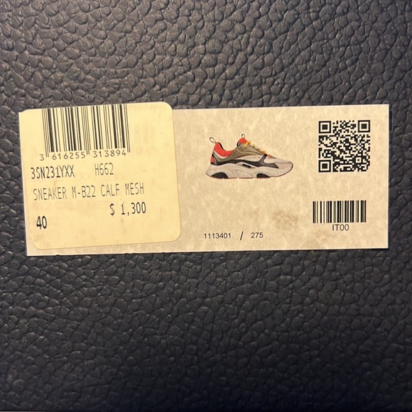 Mens Dior Sneaker M-B22 - Picture 2 of 9